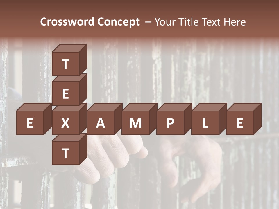 Two Hands Rust PowerPoint Template