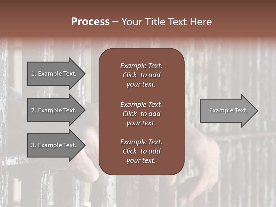 Two Hands Rust PowerPoint Template