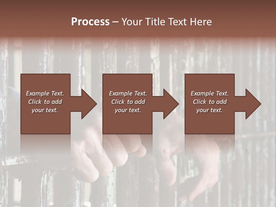 Two Hands Rust PowerPoint Template