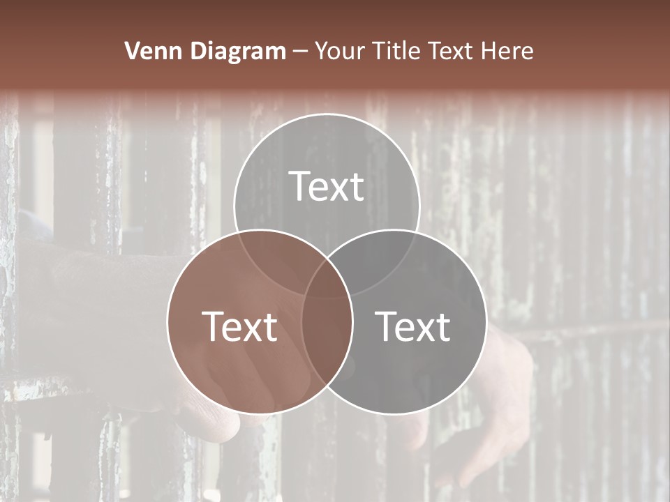 Two Hands Rust PowerPoint Template