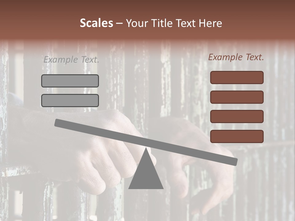 Two Hands Rust PowerPoint Template