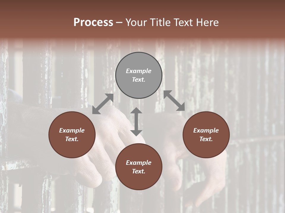 Two Hands Rust PowerPoint Template
