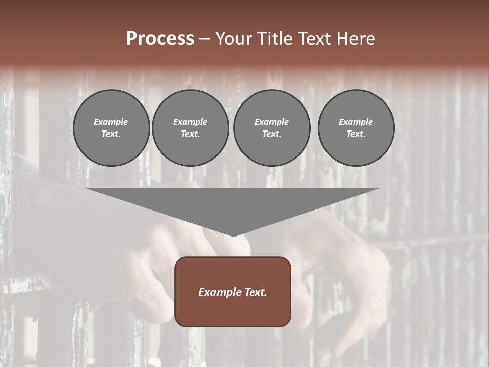 Two Hands Rust PowerPoint Template