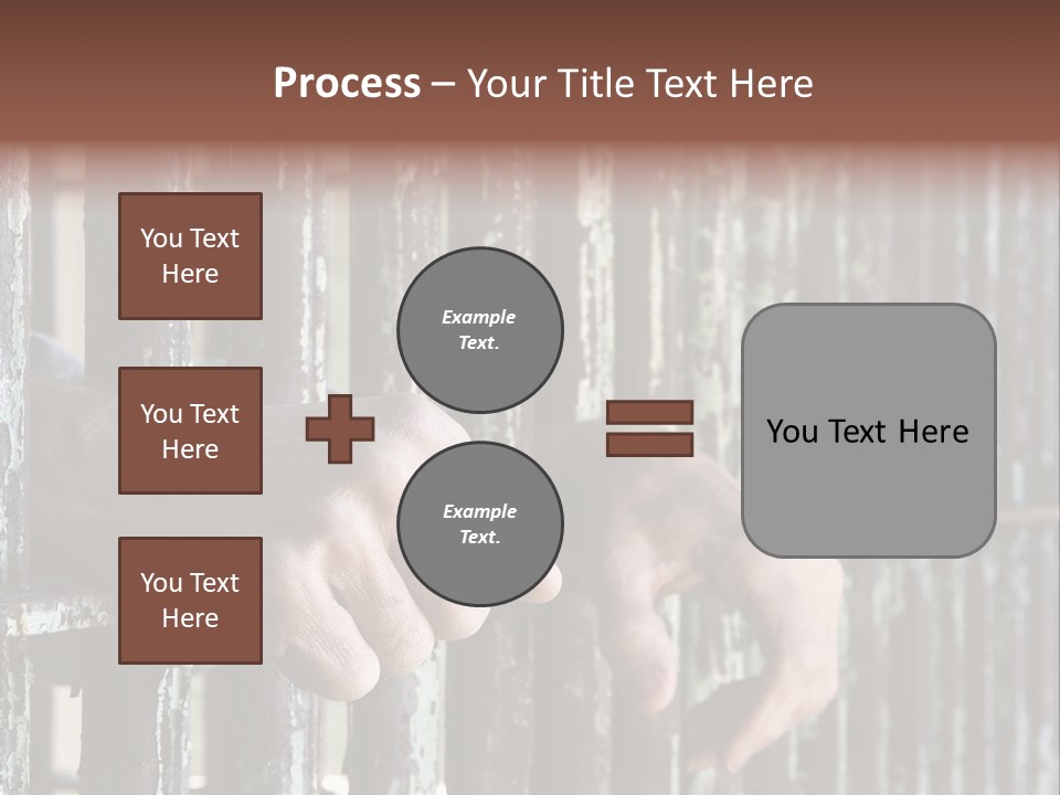 Two Hands Rust PowerPoint Template