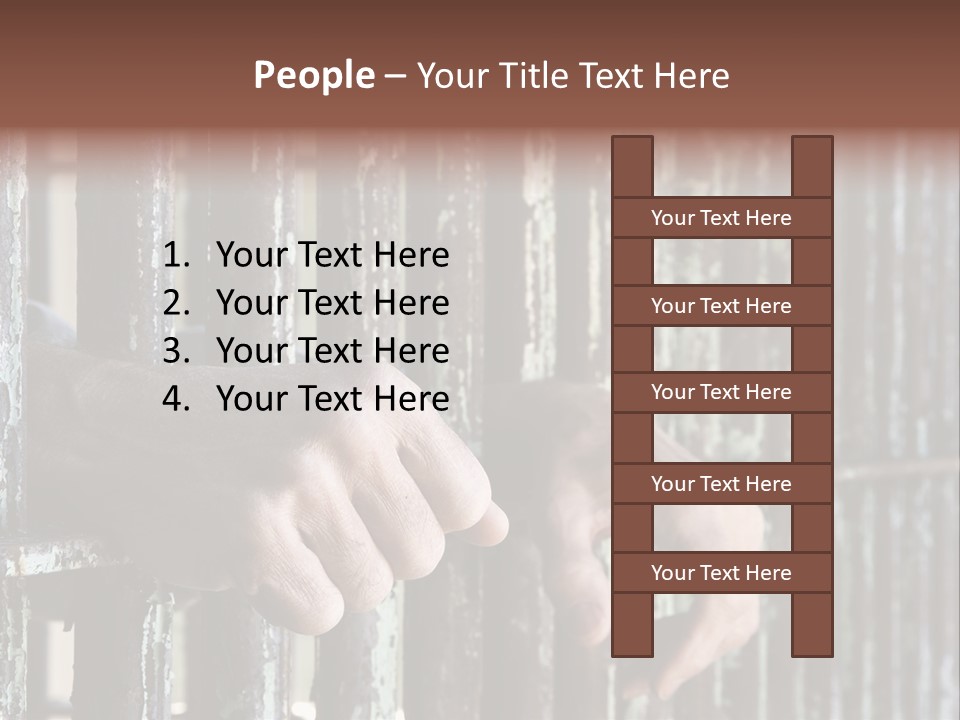 Two Hands Rust PowerPoint Template