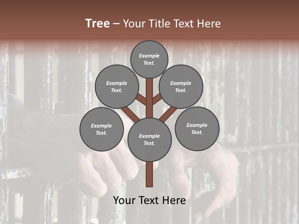 Two Hands Rust PowerPoint Template