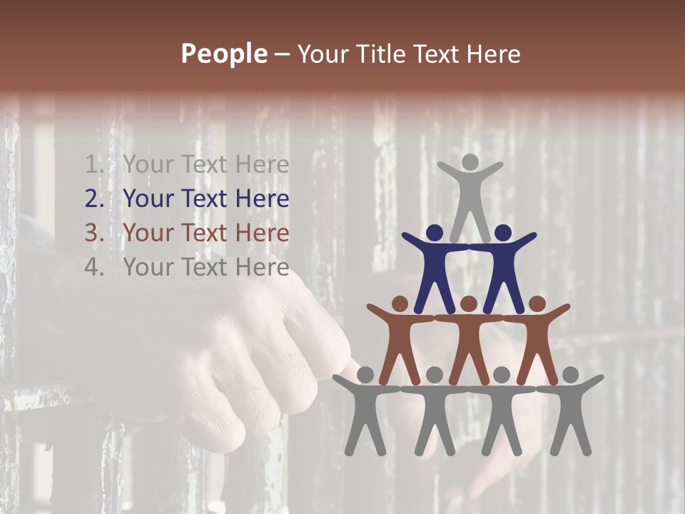 Two Hands Rust PowerPoint Template