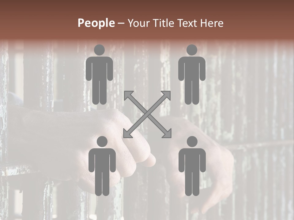 Two Hands Rust PowerPoint Template