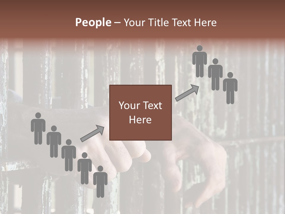 Two Hands Rust PowerPoint Template