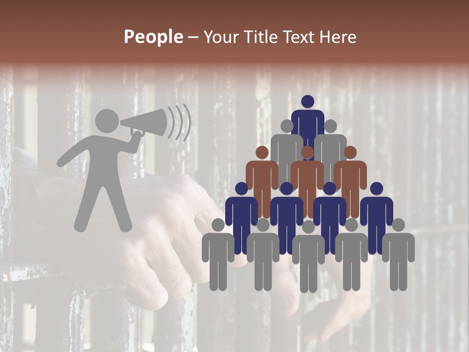 Two Hands Rust PowerPoint Template