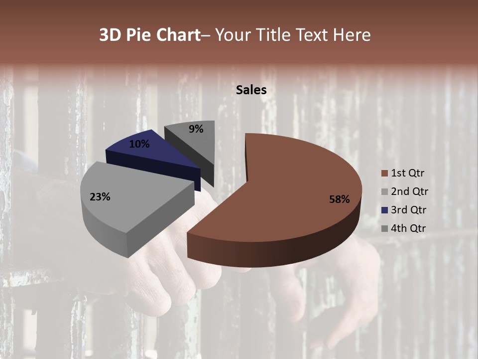 Two Hands Rust PowerPoint Template