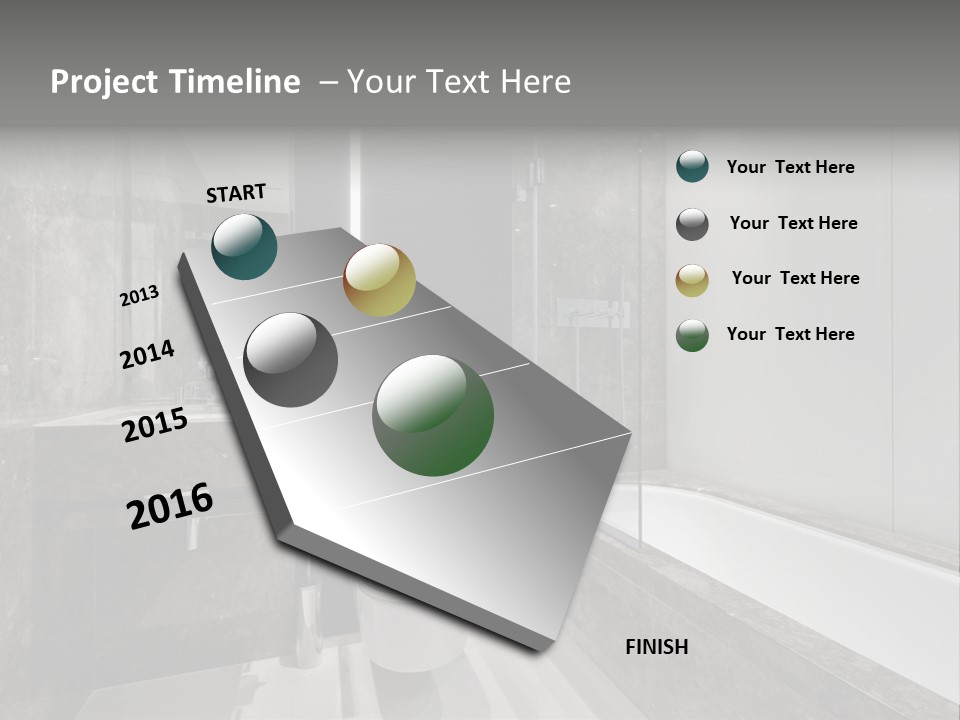 Contemporary Hand Residence PowerPoint Template