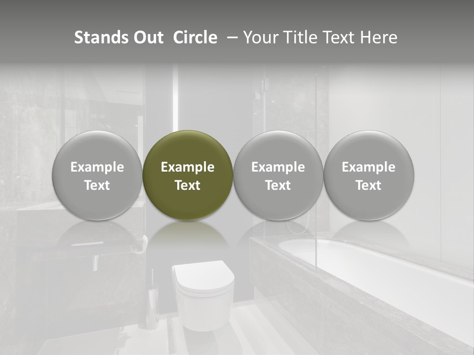 Contemporary Hand Residence PowerPoint Template