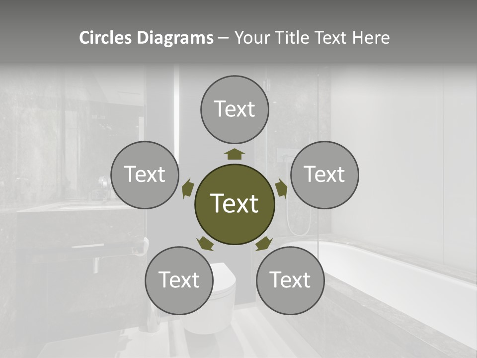 Contemporary Hand Residence PowerPoint Template