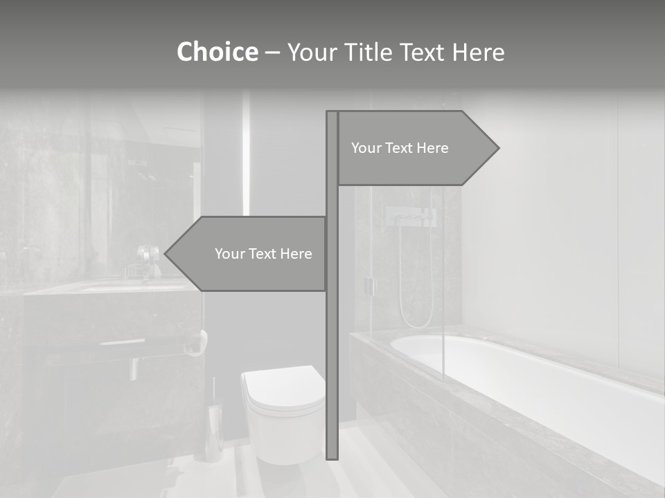 Contemporary Hand Residence PowerPoint Template