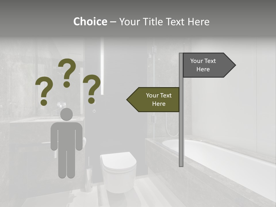 Contemporary Hand Residence PowerPoint Template