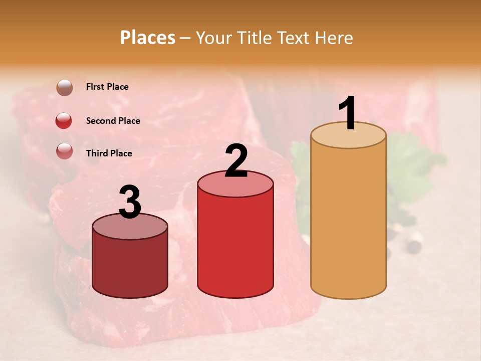 Paper Steak Meal PowerPoint Template