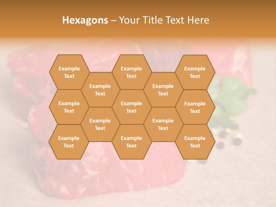 Paper Steak Meal PowerPoint Template