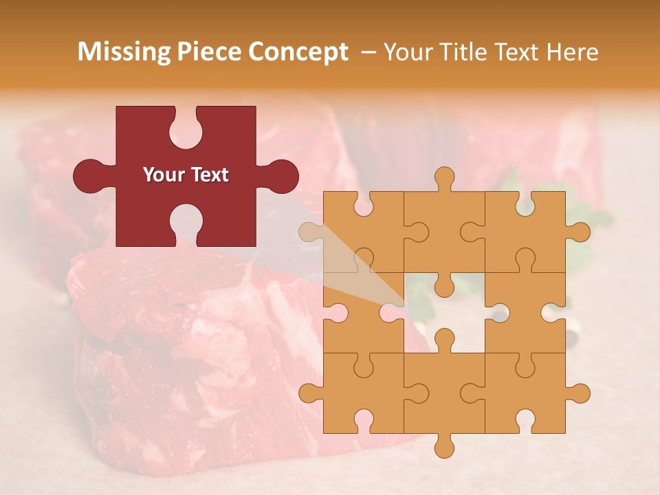 Paper Steak Meal PowerPoint Template