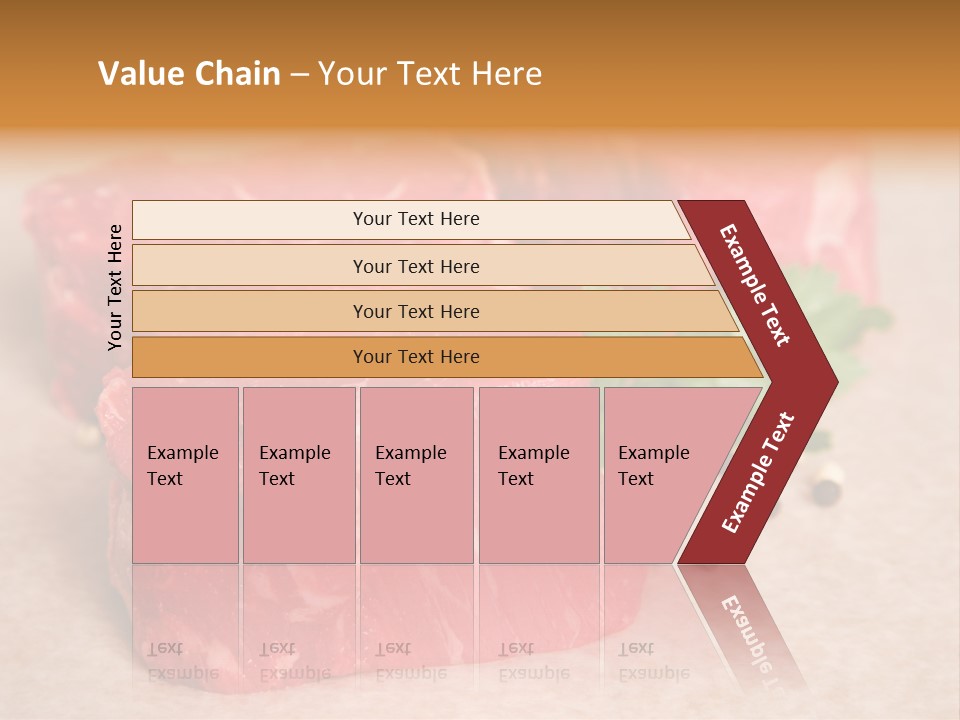 Paper Steak Meal PowerPoint Template