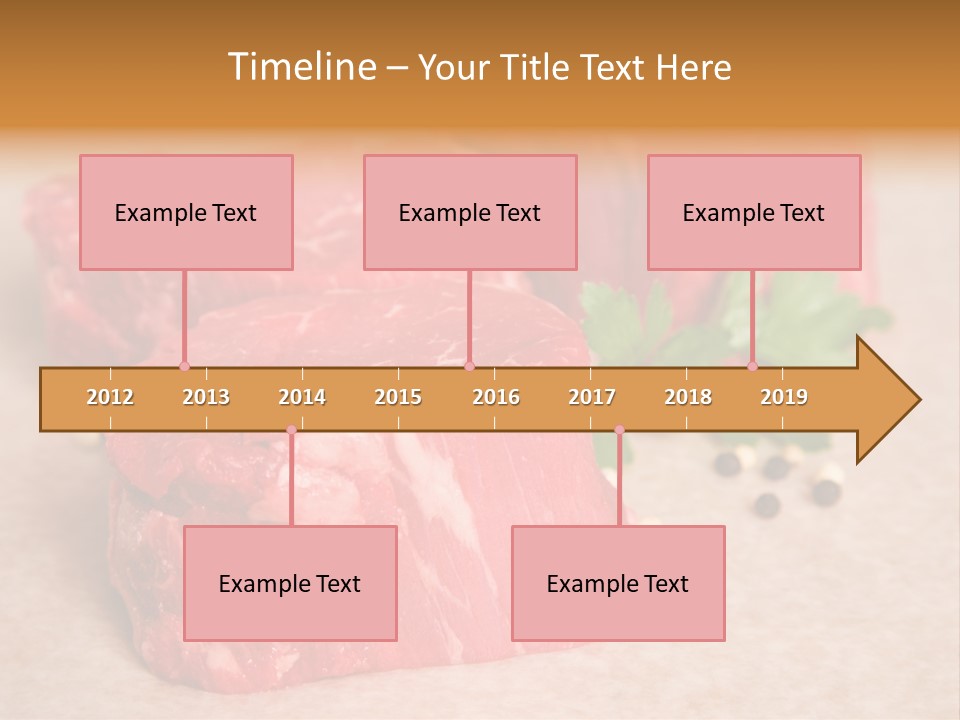 Paper Steak Meal PowerPoint Template
