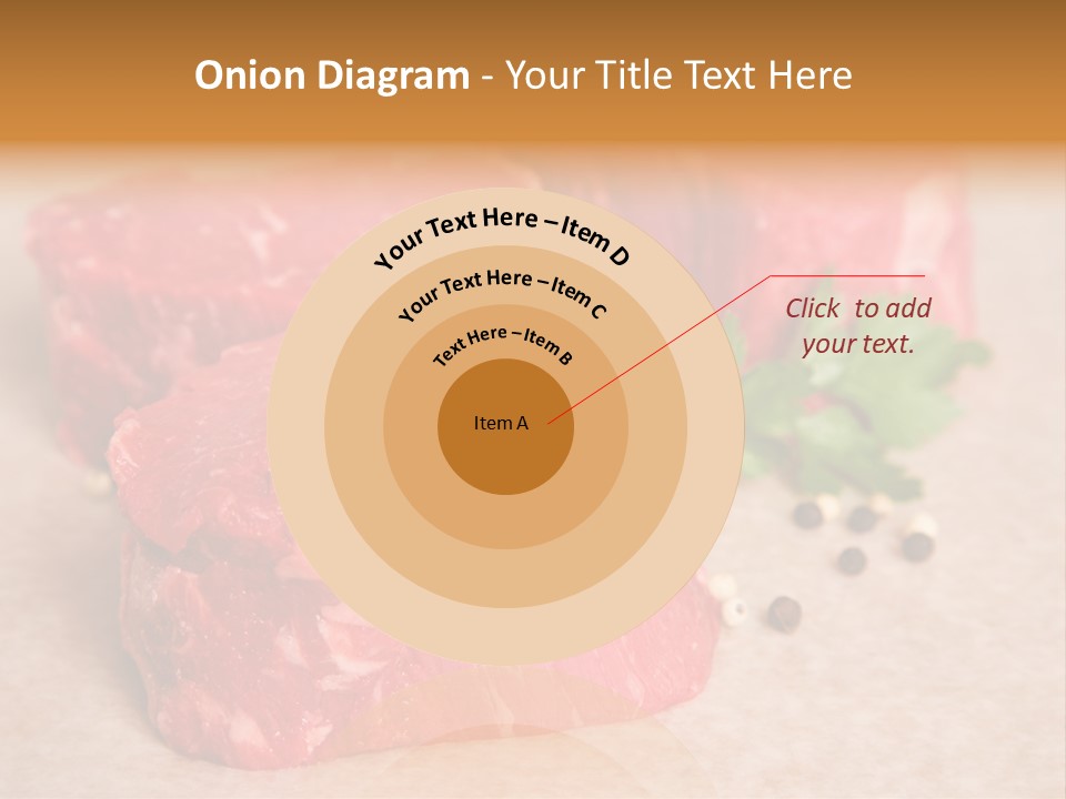 Paper Steak Meal PowerPoint Template