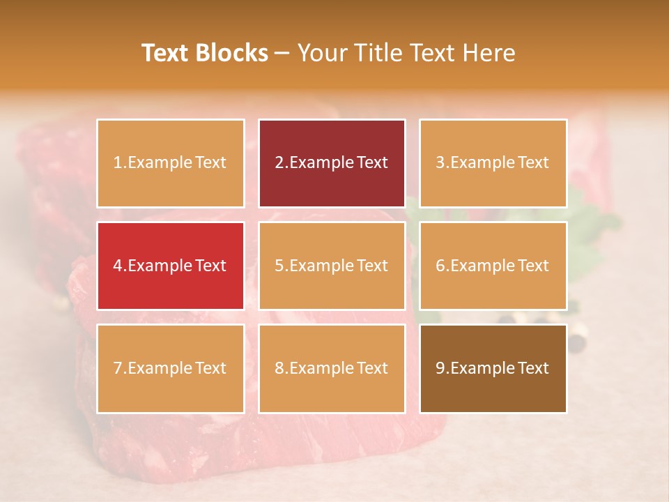 Paper Steak Meal PowerPoint Template