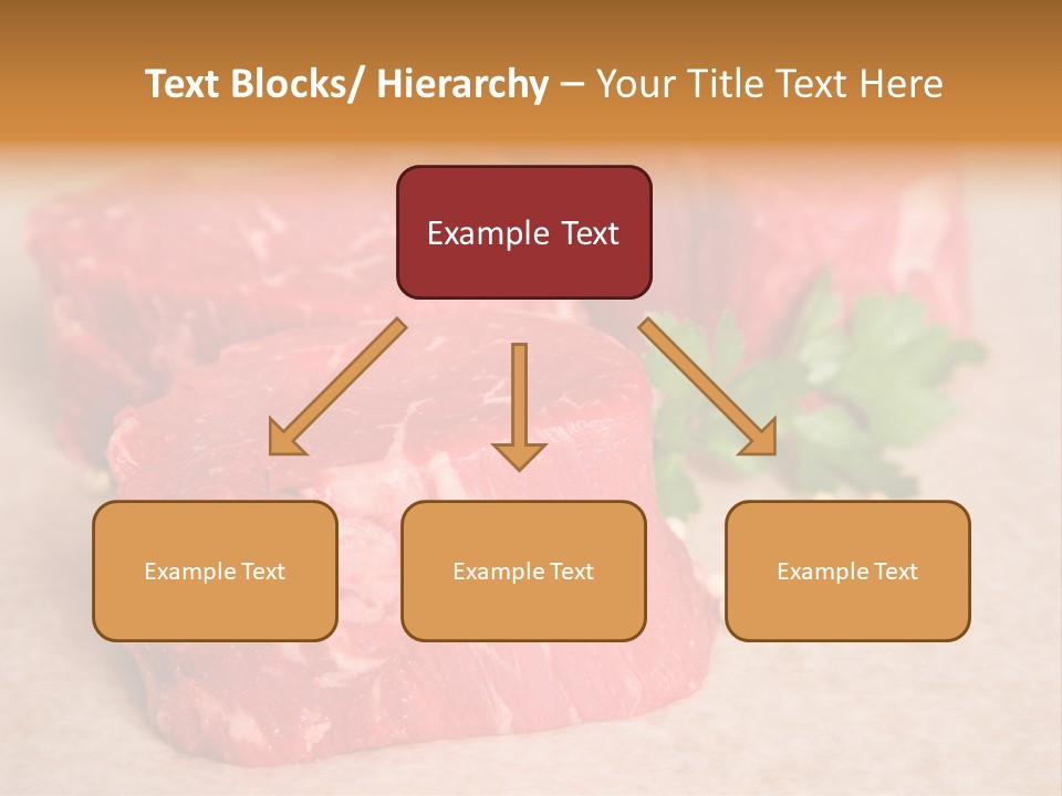 Paper Steak Meal PowerPoint Template