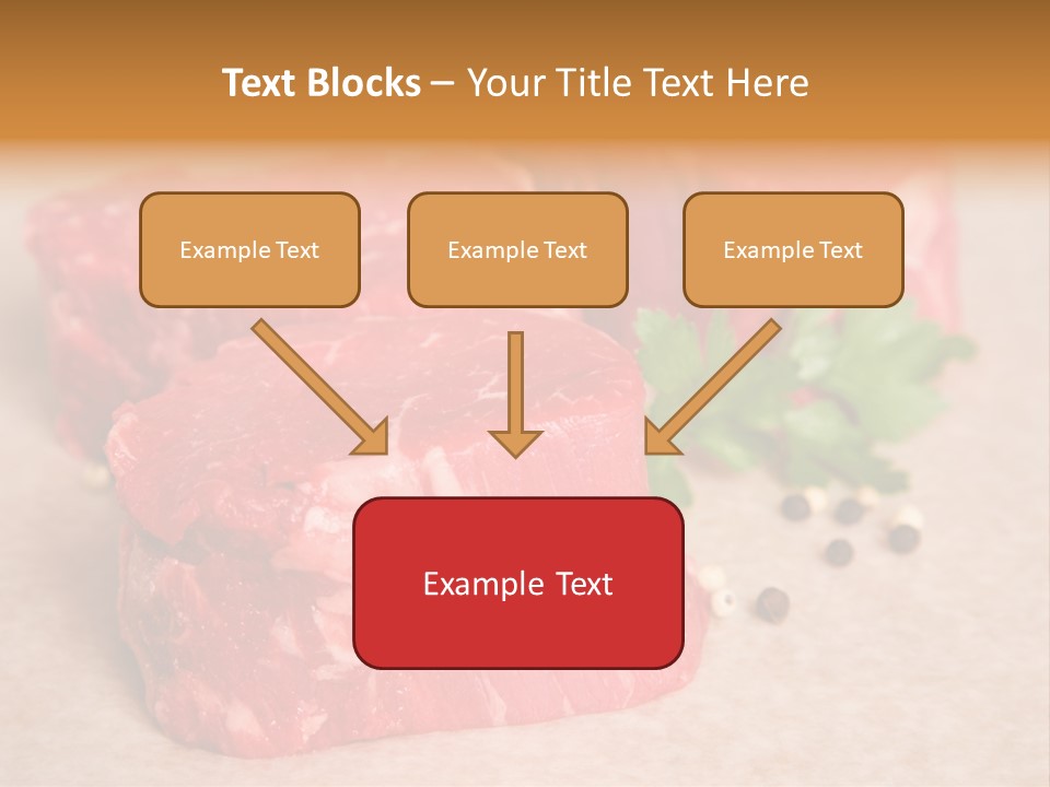Paper Steak Meal PowerPoint Template