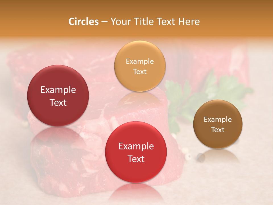 Paper Steak Meal PowerPoint Template