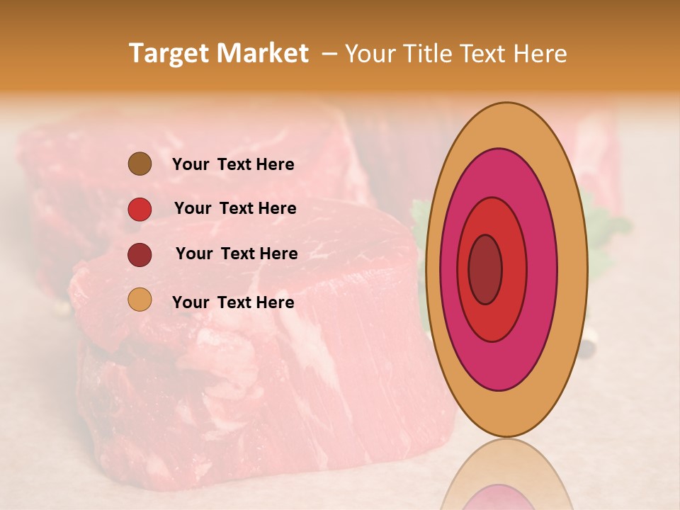 Paper Steak Meal PowerPoint Template