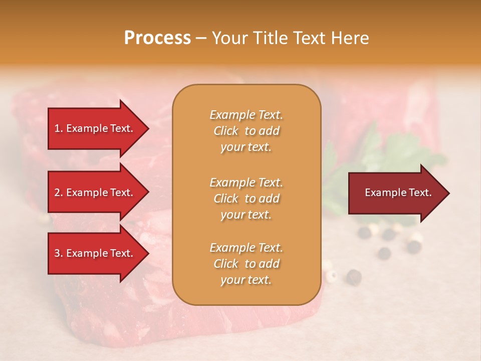 Paper Steak Meal PowerPoint Template