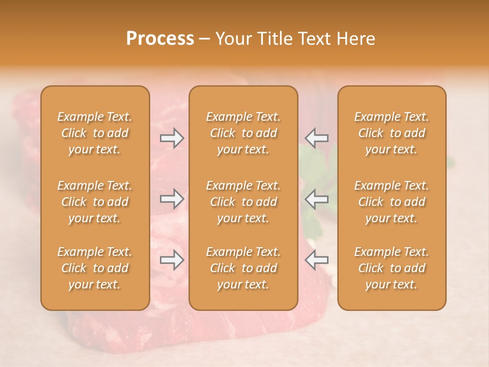 Paper Steak Meal PowerPoint Template