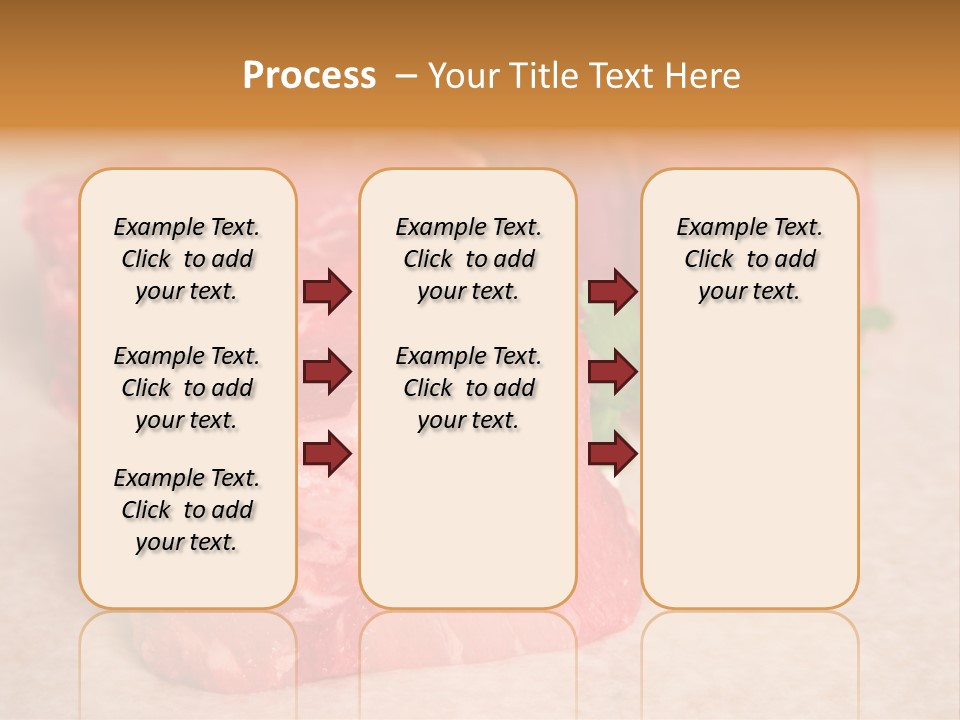 Paper Steak Meal PowerPoint Template