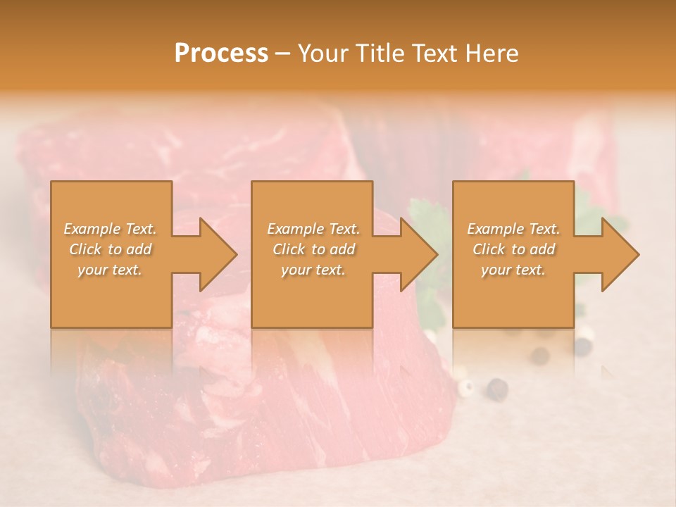 Paper Steak Meal PowerPoint Template