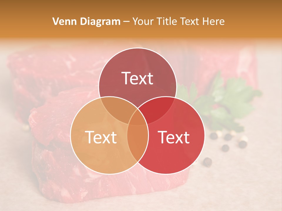 Paper Steak Meal PowerPoint Template