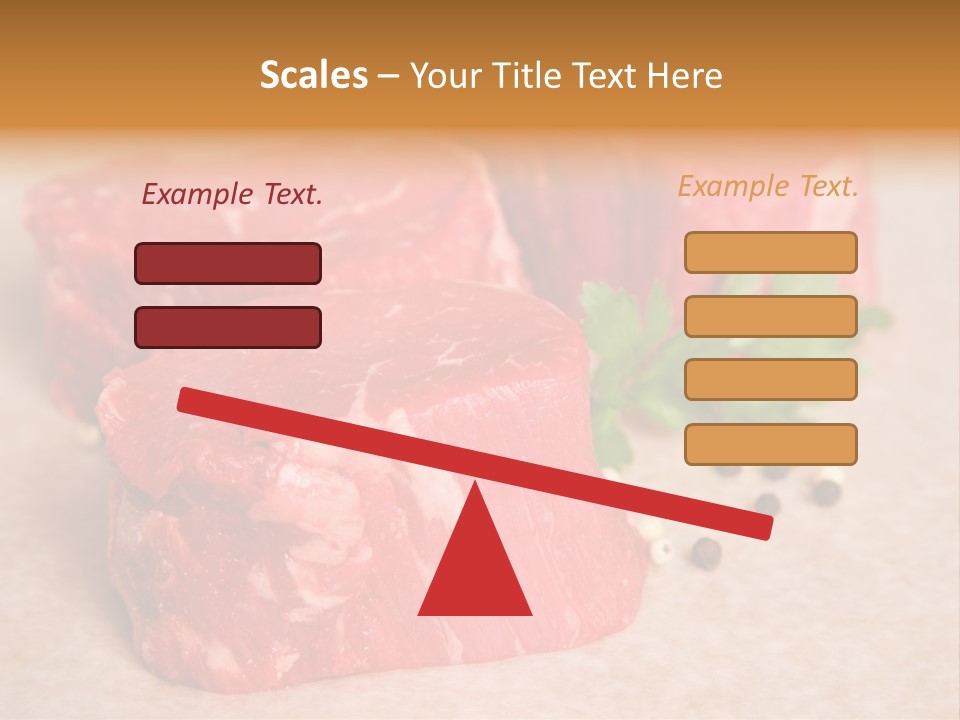 Paper Steak Meal PowerPoint Template