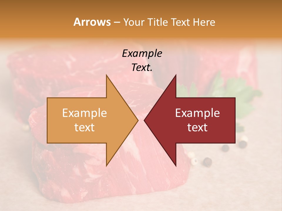 Paper Steak Meal PowerPoint Template