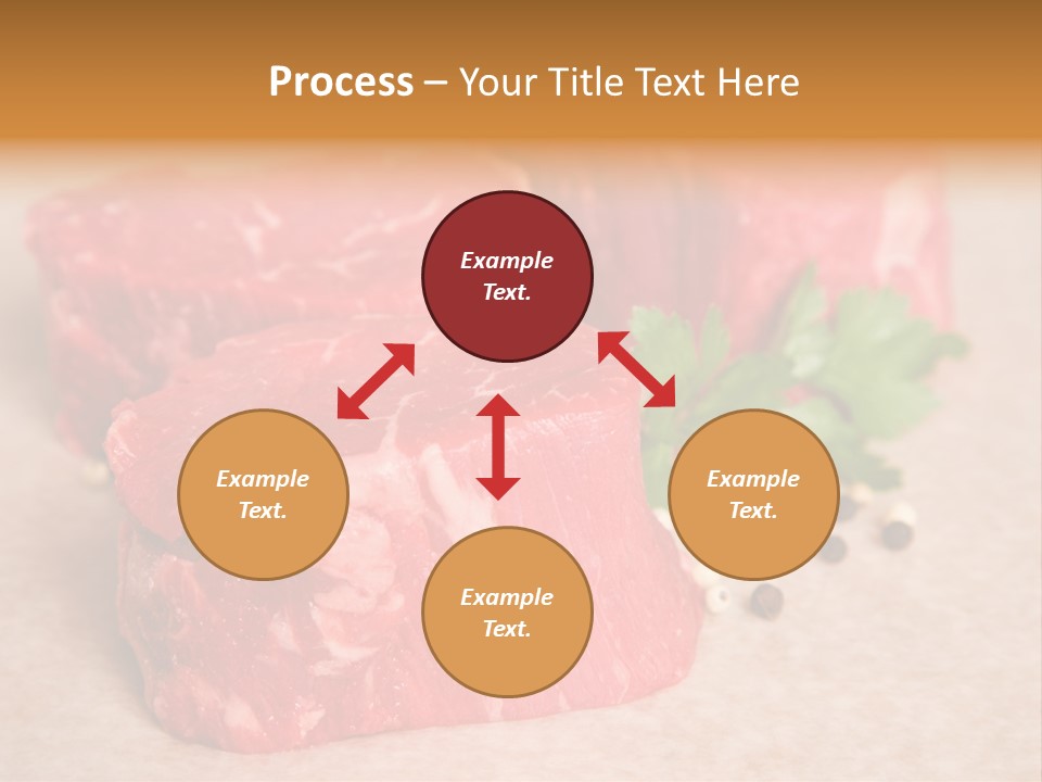 Paper Steak Meal PowerPoint Template