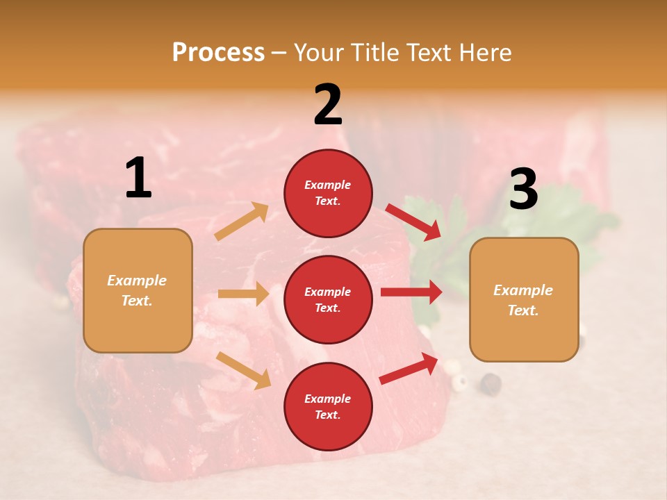 Paper Steak Meal PowerPoint Template