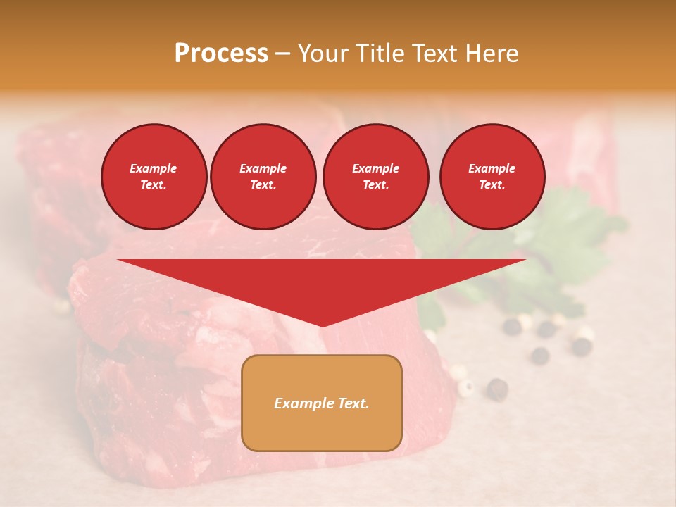 Paper Steak Meal PowerPoint Template