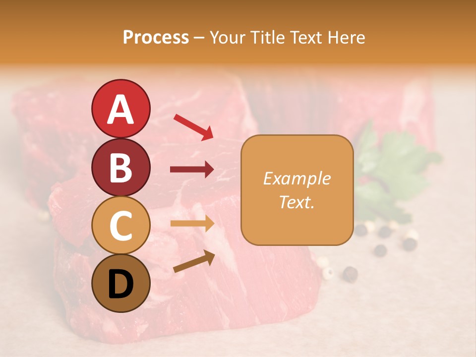 Paper Steak Meal PowerPoint Template