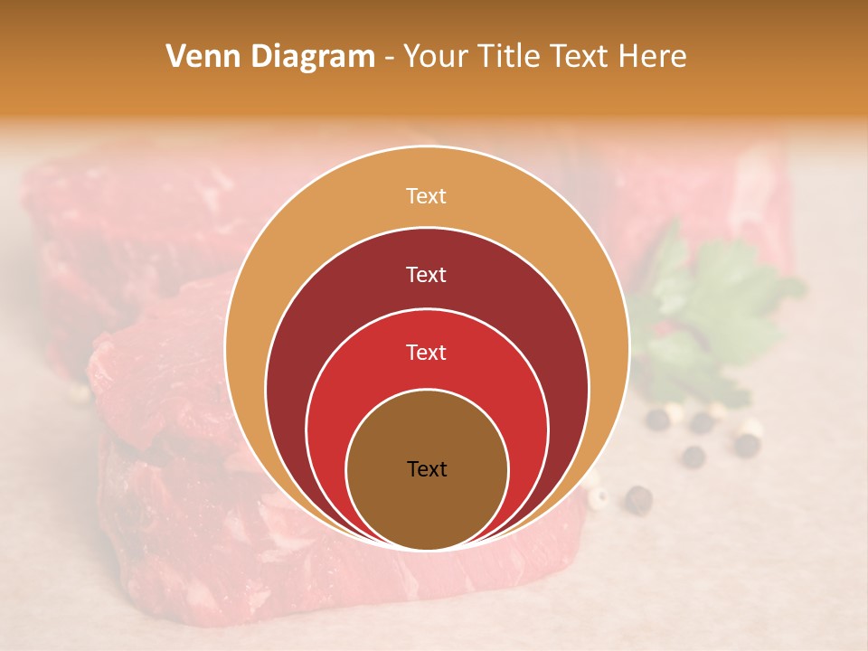 Paper Steak Meal PowerPoint Template