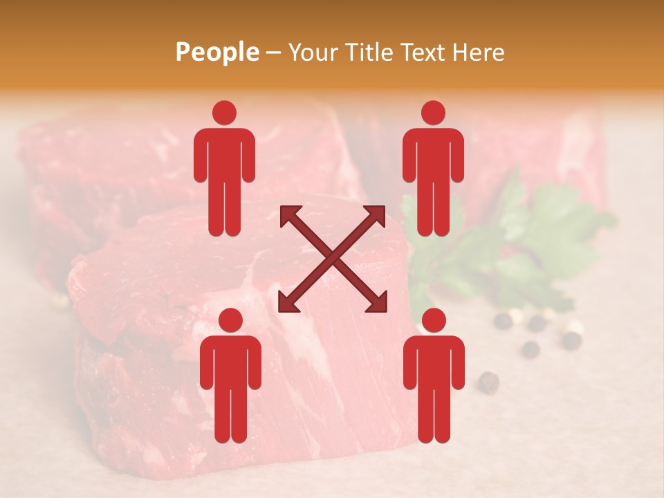 Paper Steak Meal PowerPoint Template