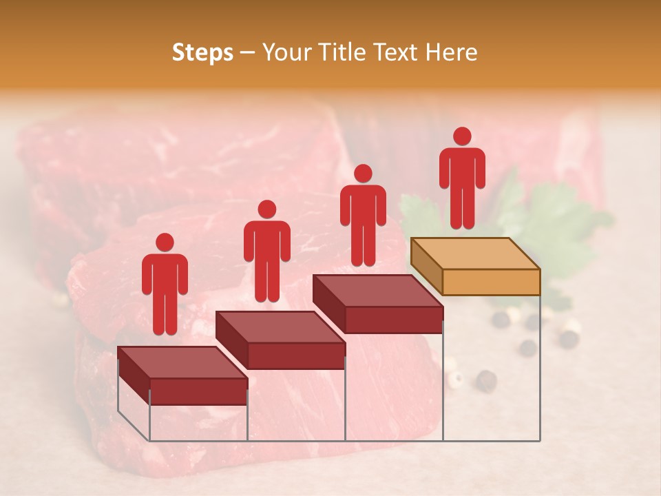 Paper Steak Meal PowerPoint Template