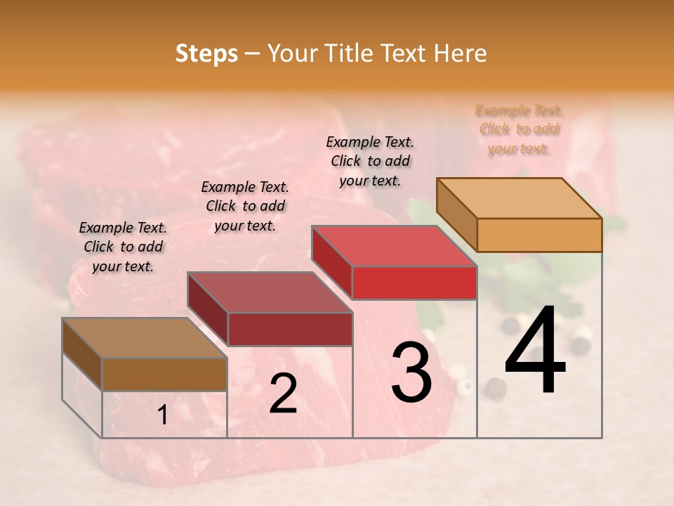 Paper Steak Meal PowerPoint Template