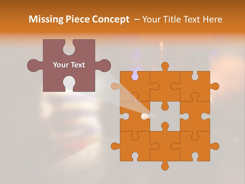 Holding Hand Man PowerPoint Template