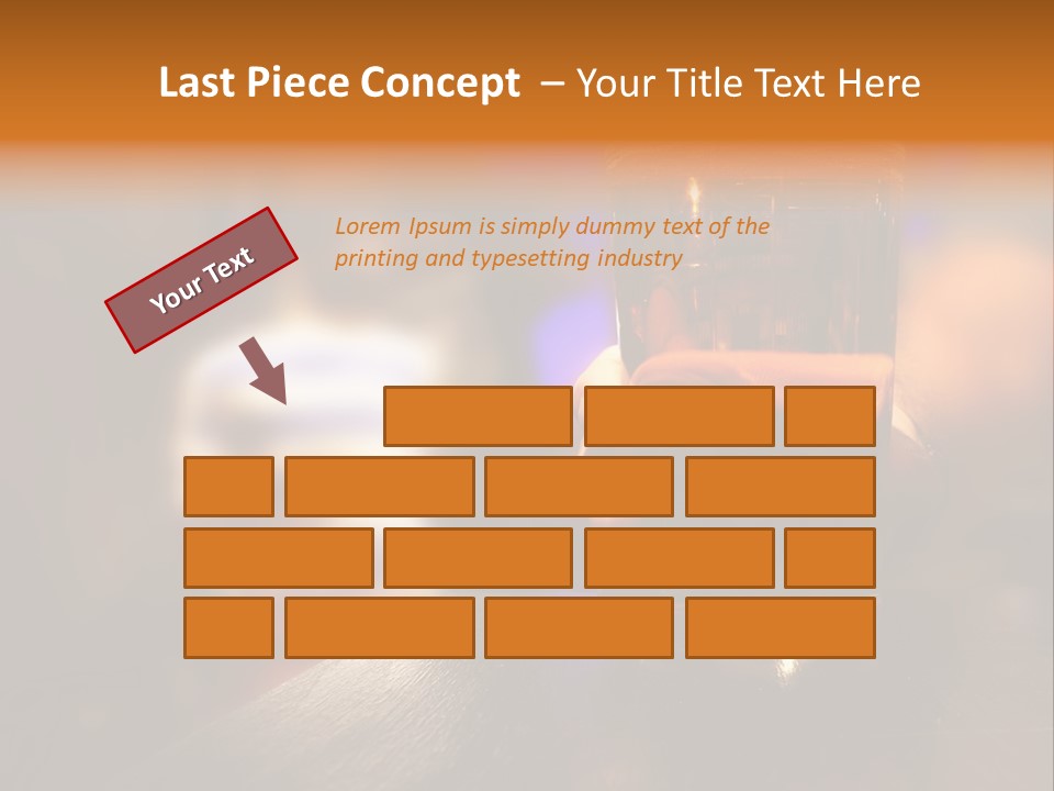 Holding Hand Man PowerPoint Template