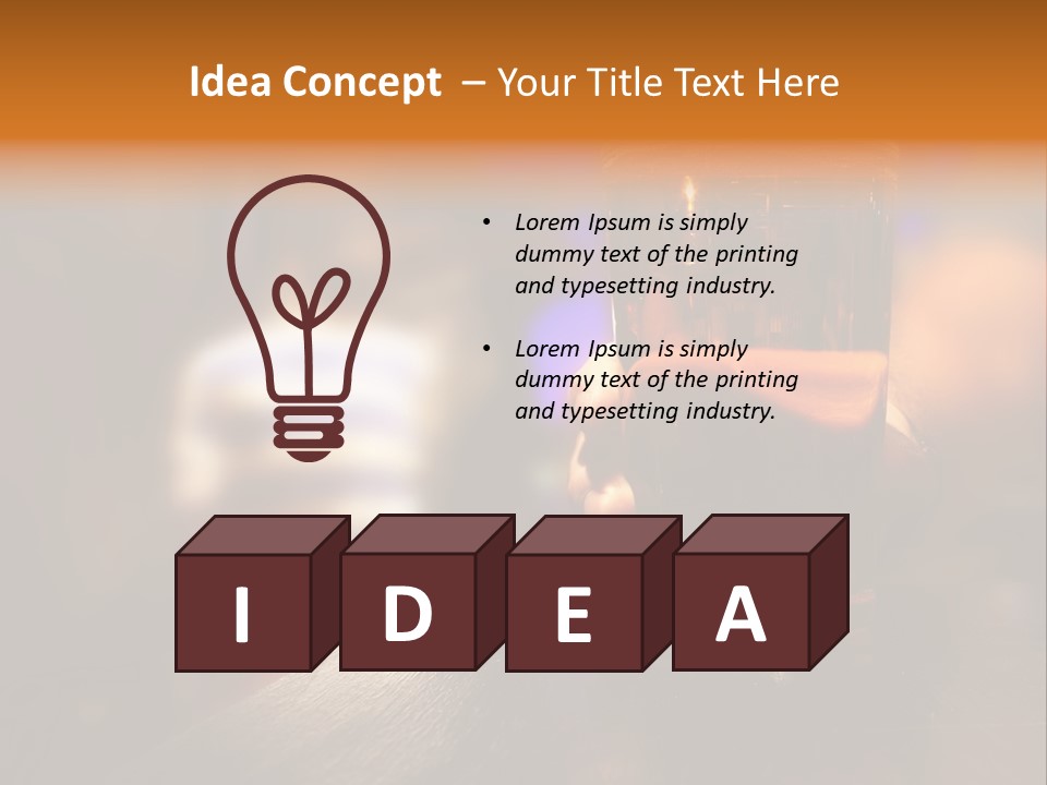 Holding Hand Man PowerPoint Template