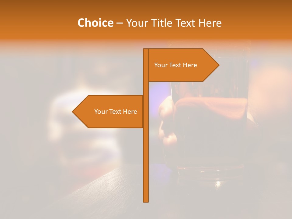 Holding Hand Man PowerPoint Template
